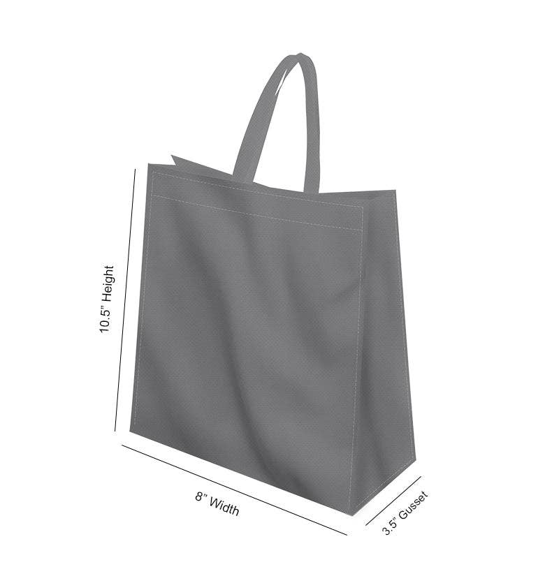 Non Woven Totes - Wholesale Tote Bag - Unisex - Reusable Heavy-Duty Non-Woven Tote Bag - 8x10.5x3.5 | Custom Printed Power Tote Bags6