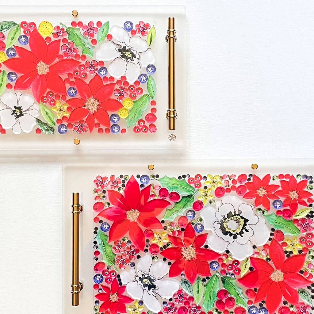 LO in LONDON® - Wholesale Decorative Tray - THE HOLIDAY BLOOMS OBSESSION TRAY1