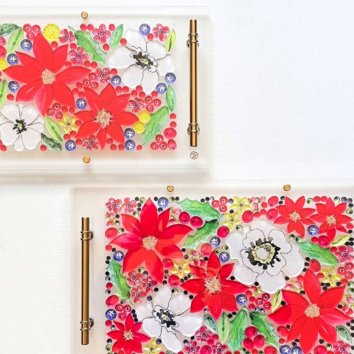 LO in LONDON® - Wholesale Decorative Tray - THE HOLIDAY BLOOMS OBSESSION TRAY1