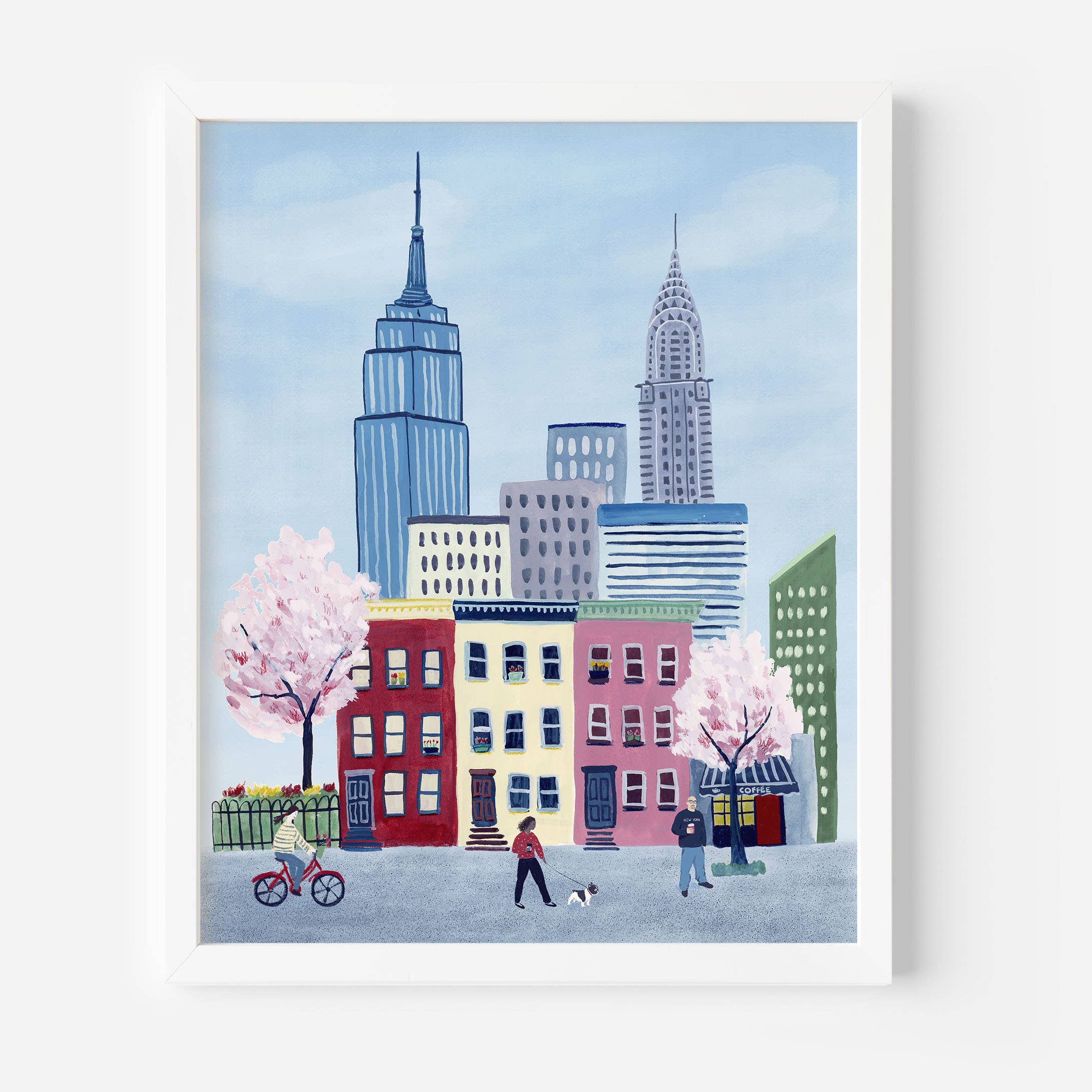 Pintalustika - Joyful Urban Illustrations - Wholesale Art Print - Spring in New York City Art Print