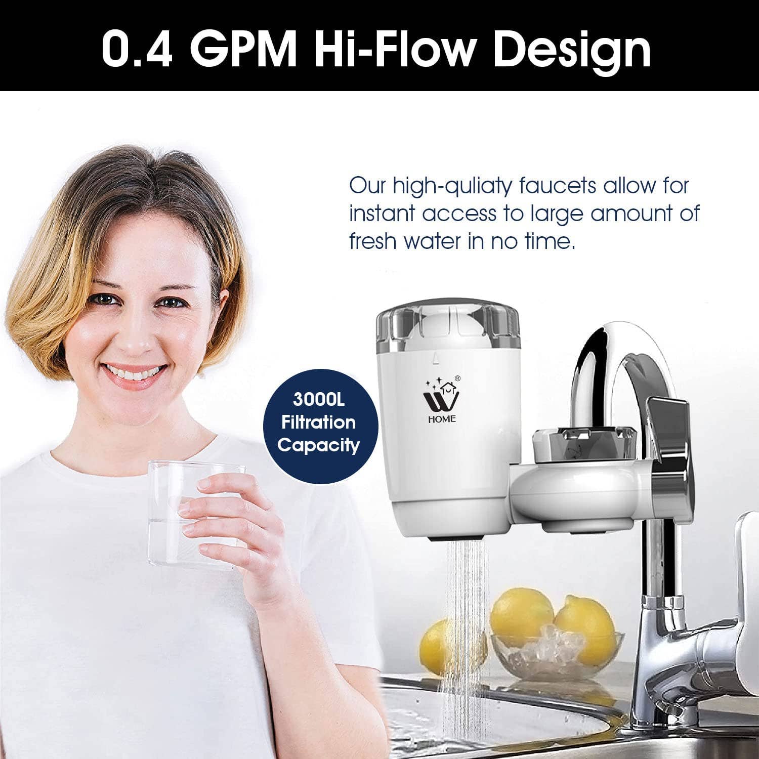 WBM LLC - Wholesale Kitchen Appliance - WBM SMART Tap Faucet Water Filter, Filtration System6