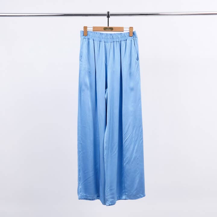 Cecile Wang - Wholesale Pants - Women's - Wide pants in satin viscose KD6706VS3