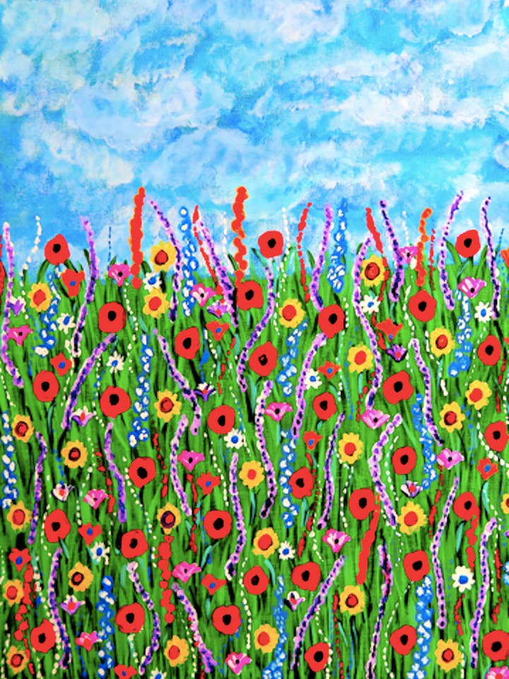 "Luminous present" - greeting card for wholesale by Sublime Paintings by Gina N.J.