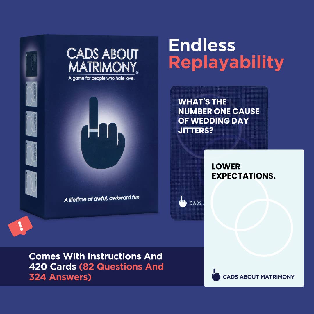 IDEAS NEVER IMPLEMENTED - Wholesale Card Game - CADS About Matrimony - A Game For People Who Hate Love1