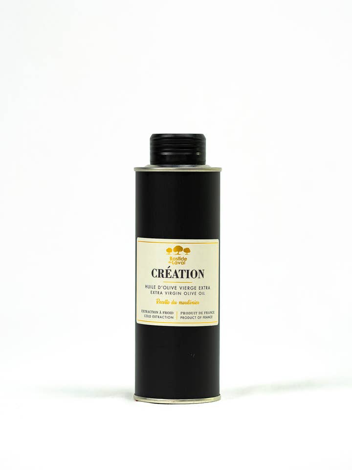Azeite extra virgem Création em lata 25 cl por atacado de BASTIDE DU LAVAL - SARL Moulin du Grand Cèdre