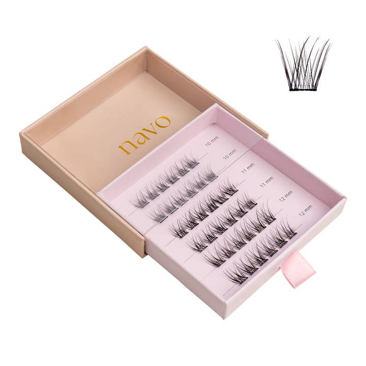 Airy - 36 Press & Go Lash Clusters for wholesale by Navo Lashes