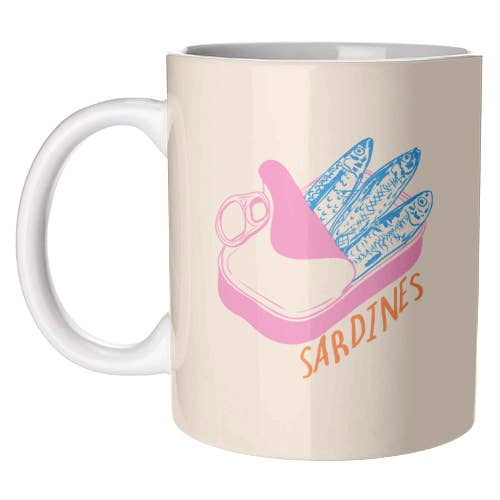 ART WOW - Wholesale Coffee Mug - Mugs 'Pastel Sardines in Tin – Cute Re