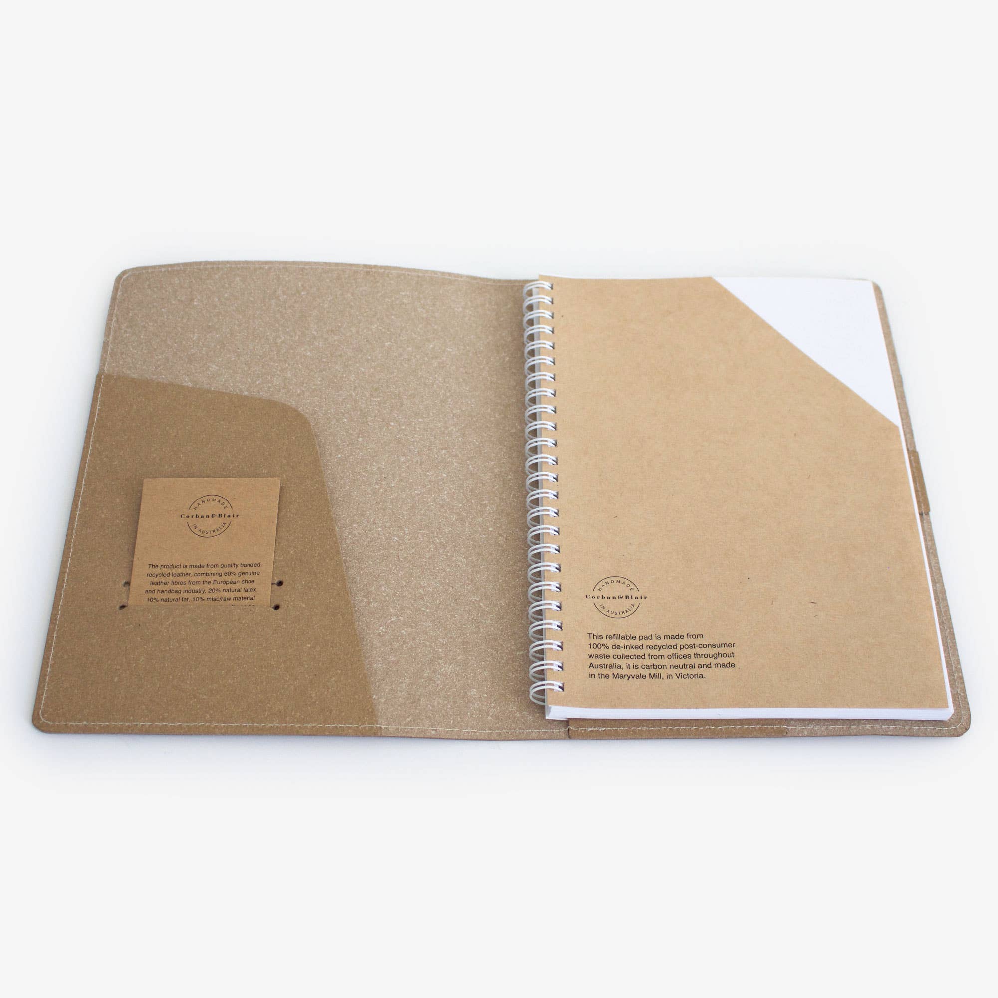 Kraft natural A5 Duality Journal – Colaboração Lucy Simpson para venda a revendedores na Faire1