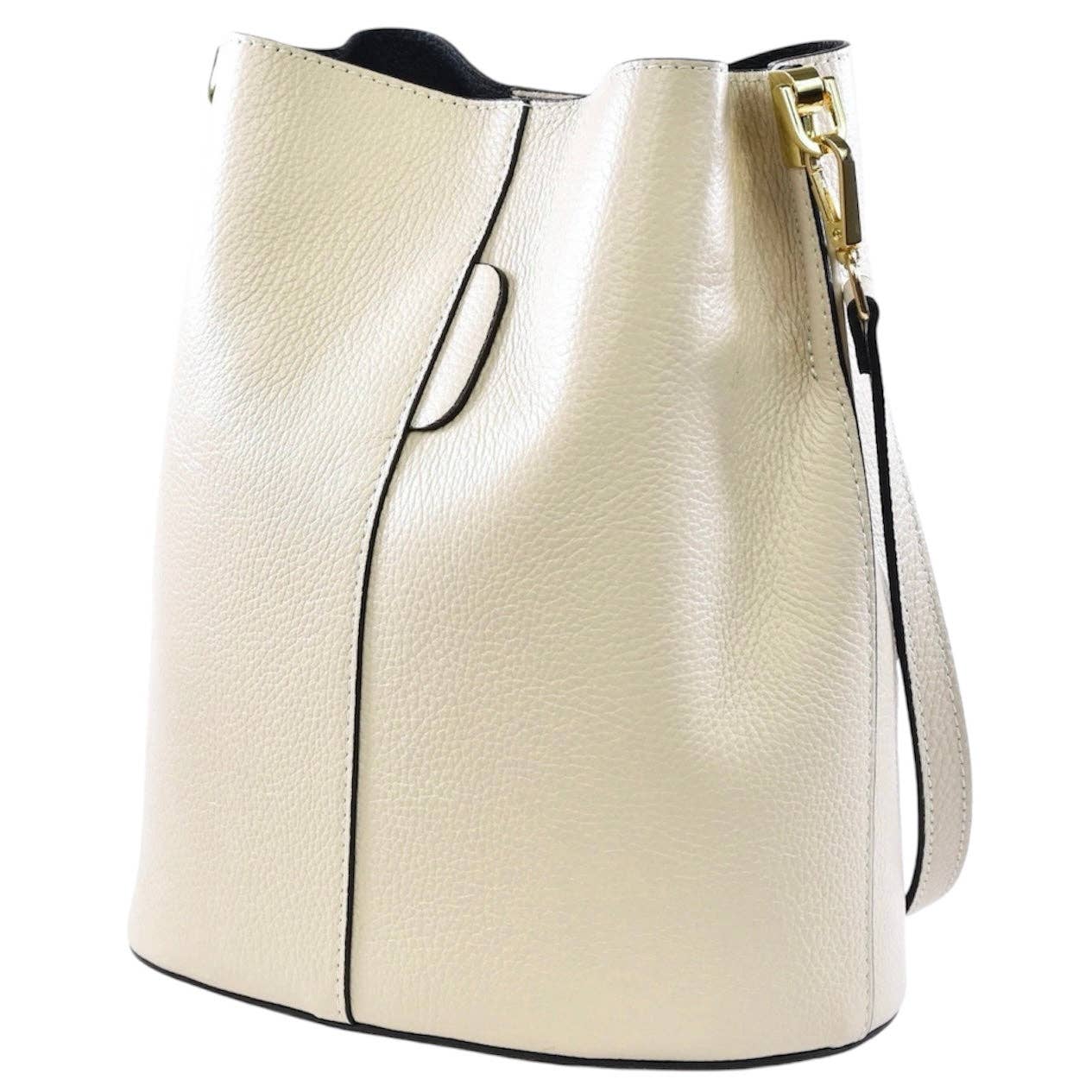 MODARNO - Venta al por mayor Bolso con correa - Mujer - Bolso tipo bucket Giulia de cuero Dollaro genuino MODARNO8