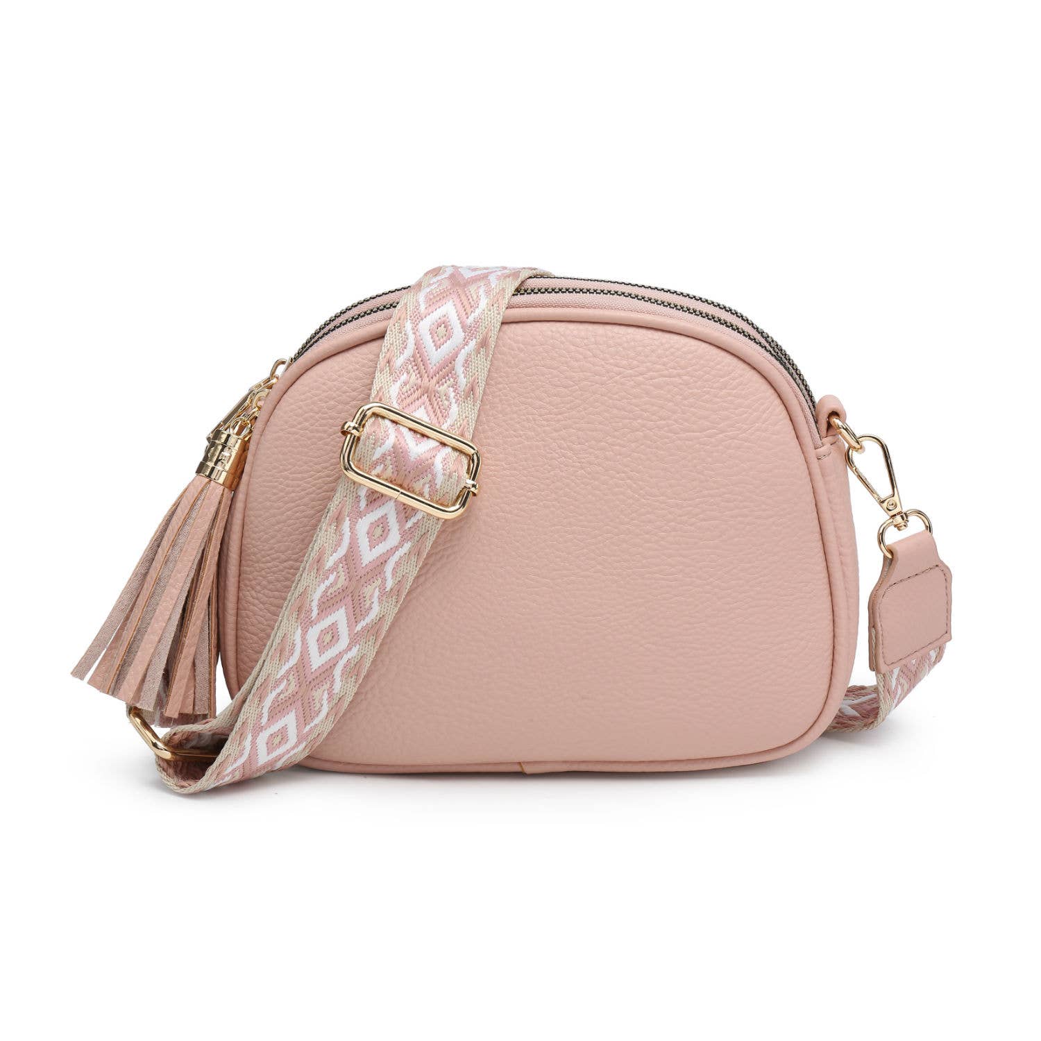 Papaya Fashion Ltd – wholesale Crossbody bag – Women's – B23007 Cross Body Handbag with three zip top sections7