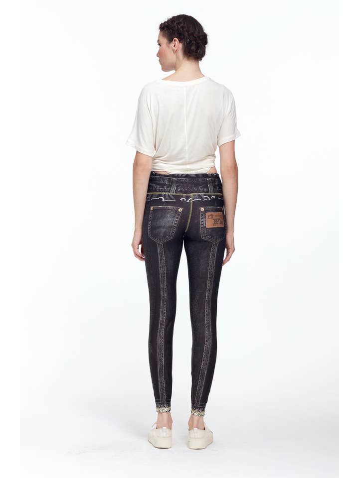 IPNG Design - Wholesale Fashion Leggings - Women's - Denim Print Leggings Sezar - Basic1