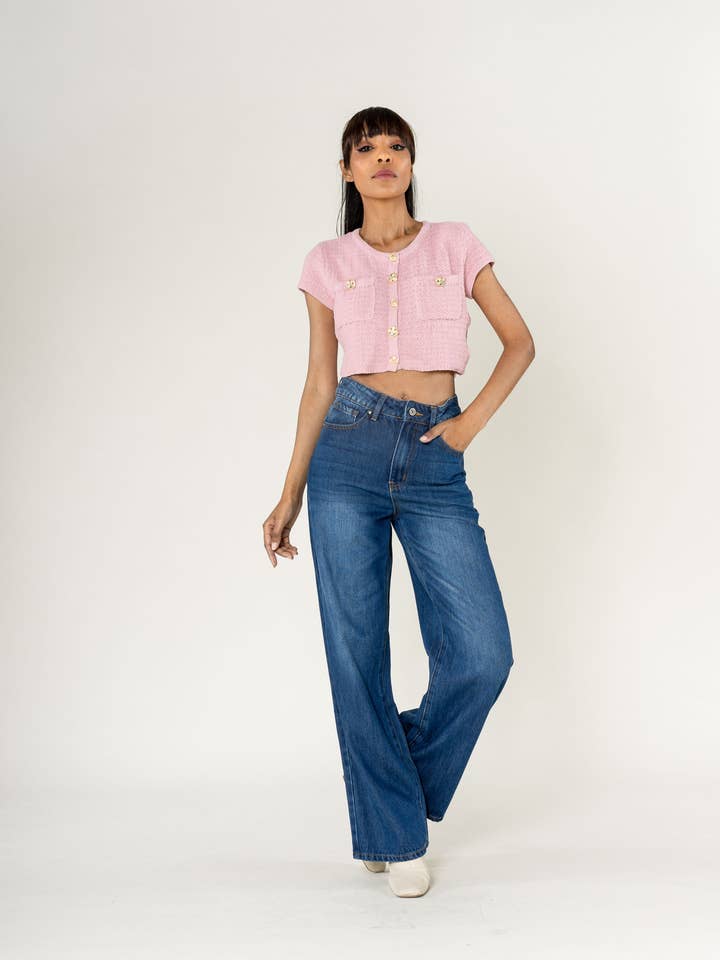 Nina Carter - Wholesale Jeans - Women's - Jean Lyocell Nina Carter large straight high waist T0010