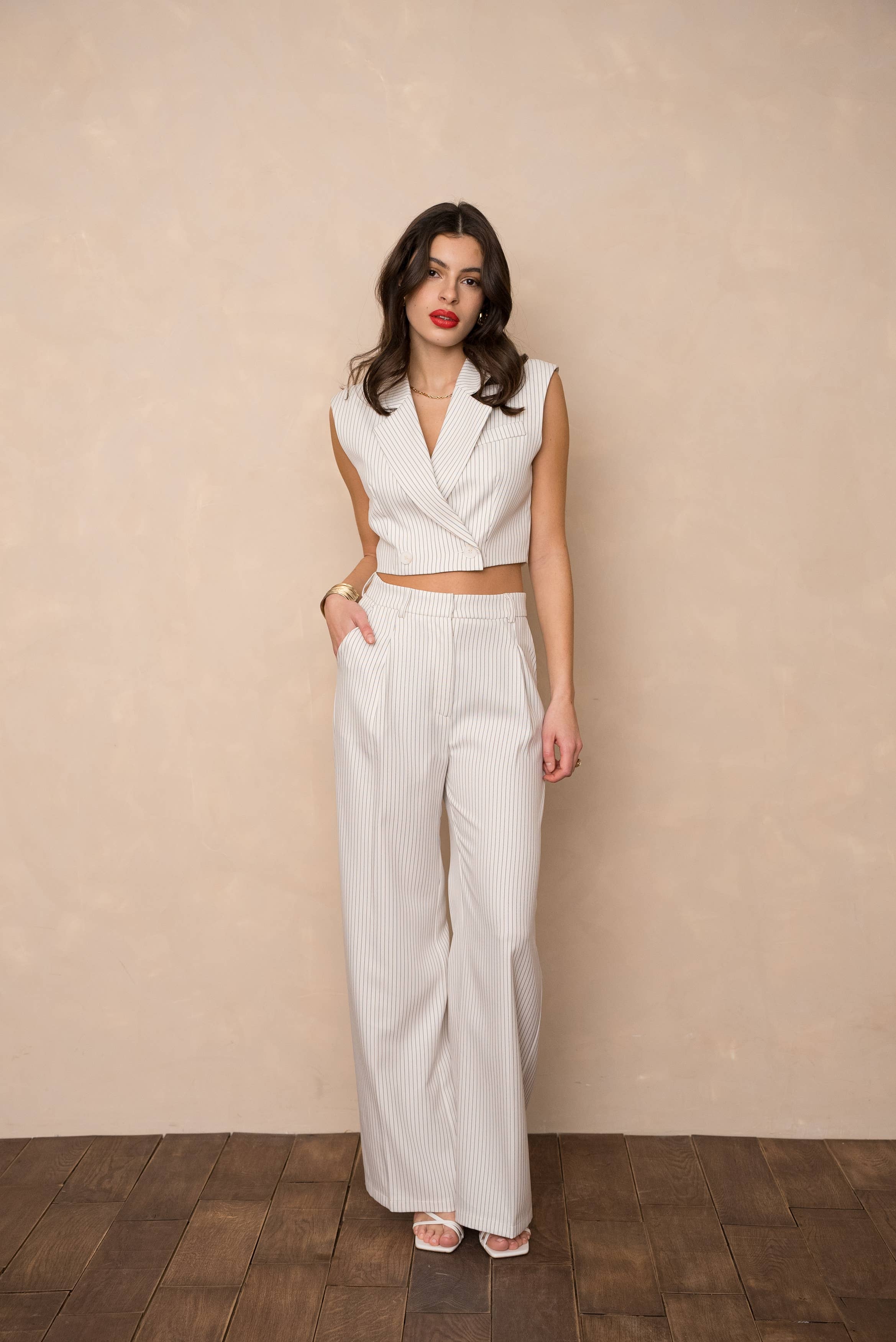 LULUMARY - Wholesale Pants - Women's - Striped pants P98111