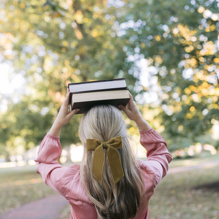 Grace & Grandeur - Wholesale Hair Bow - Women's - Large Velvet Hair Bow Barrette for Women | Bailee Bow15