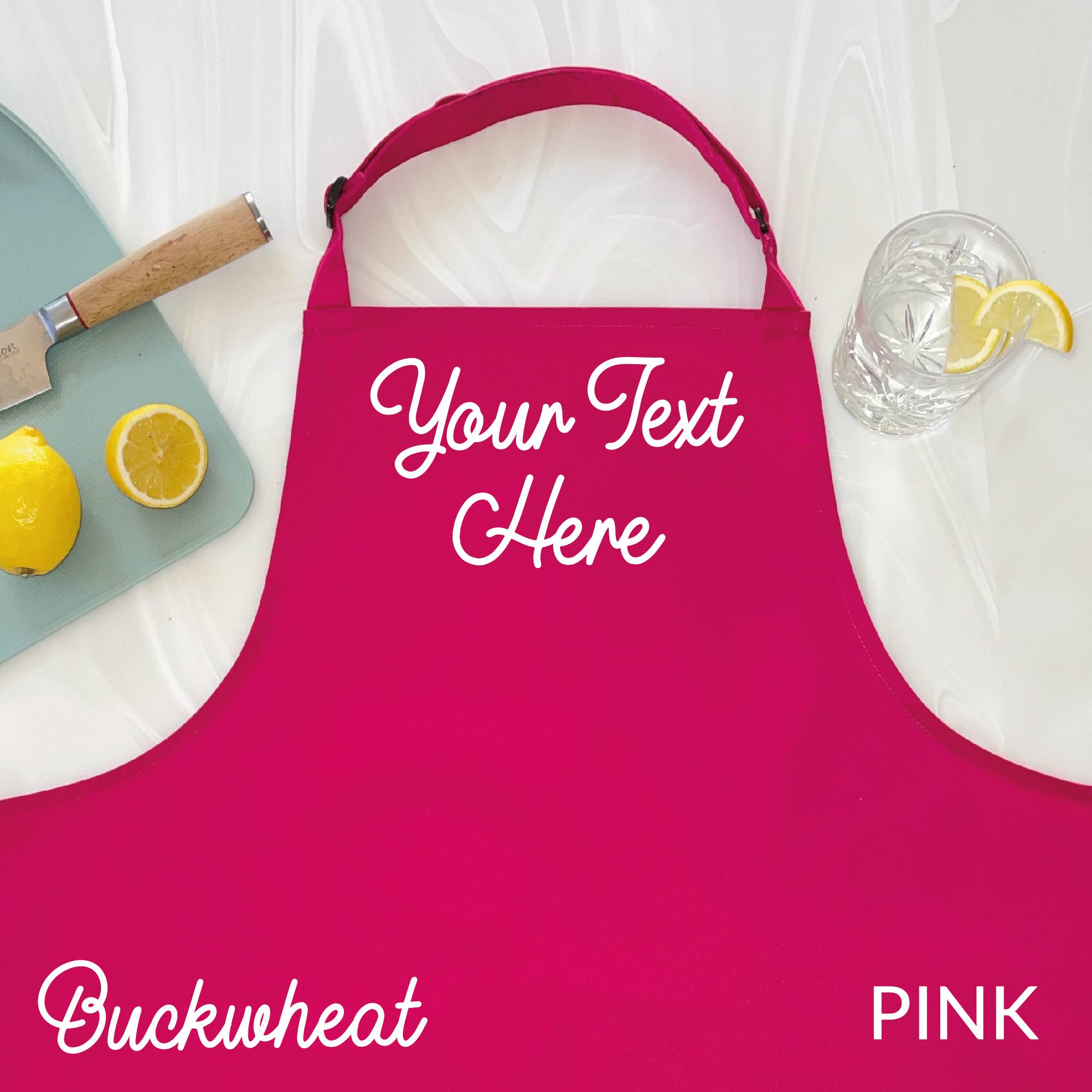 Lovetree Design - Vente Tabliers - Tablier rose personnalisé3