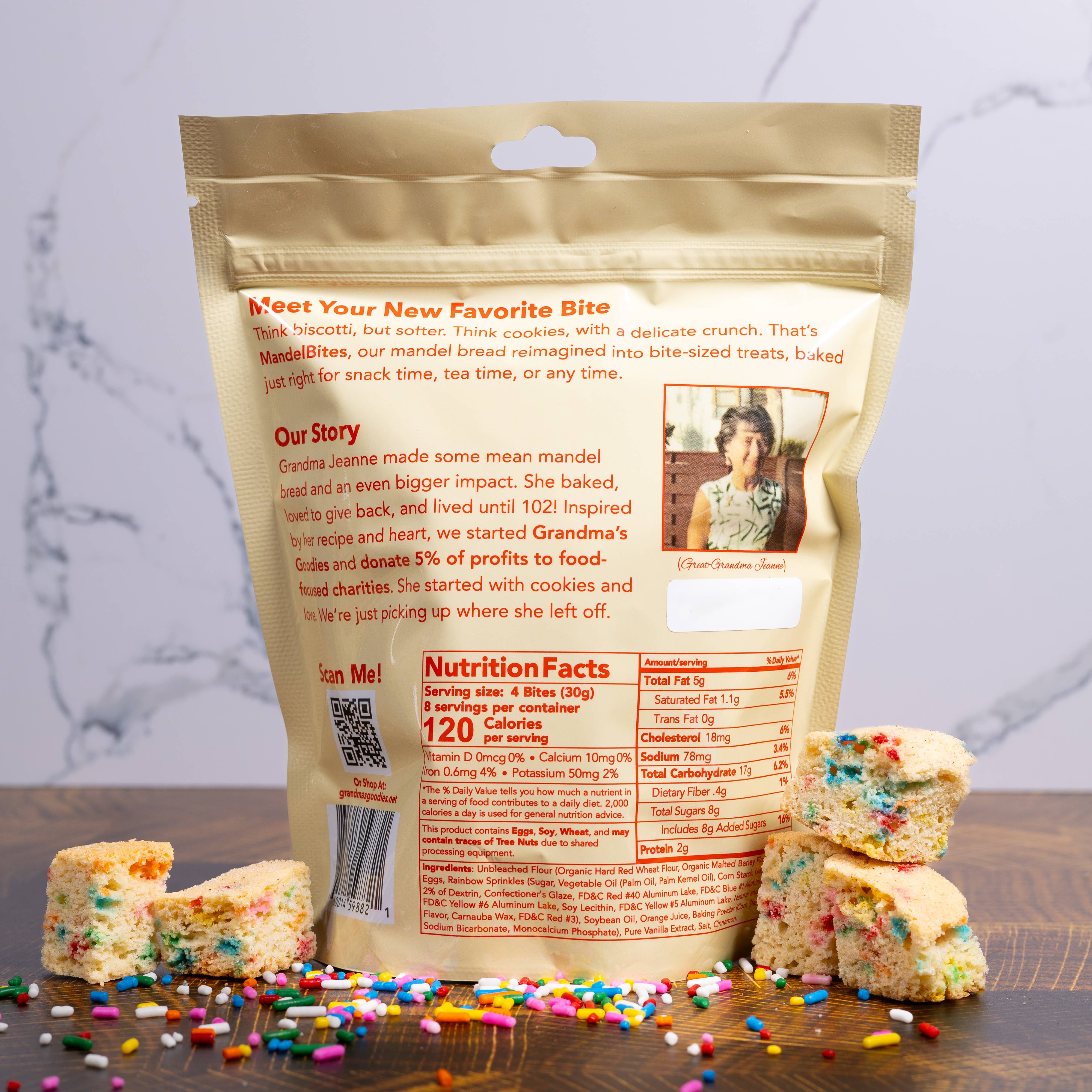Grandma's Goodies - Wholesale Cookie - Funfetti! MandelBites1