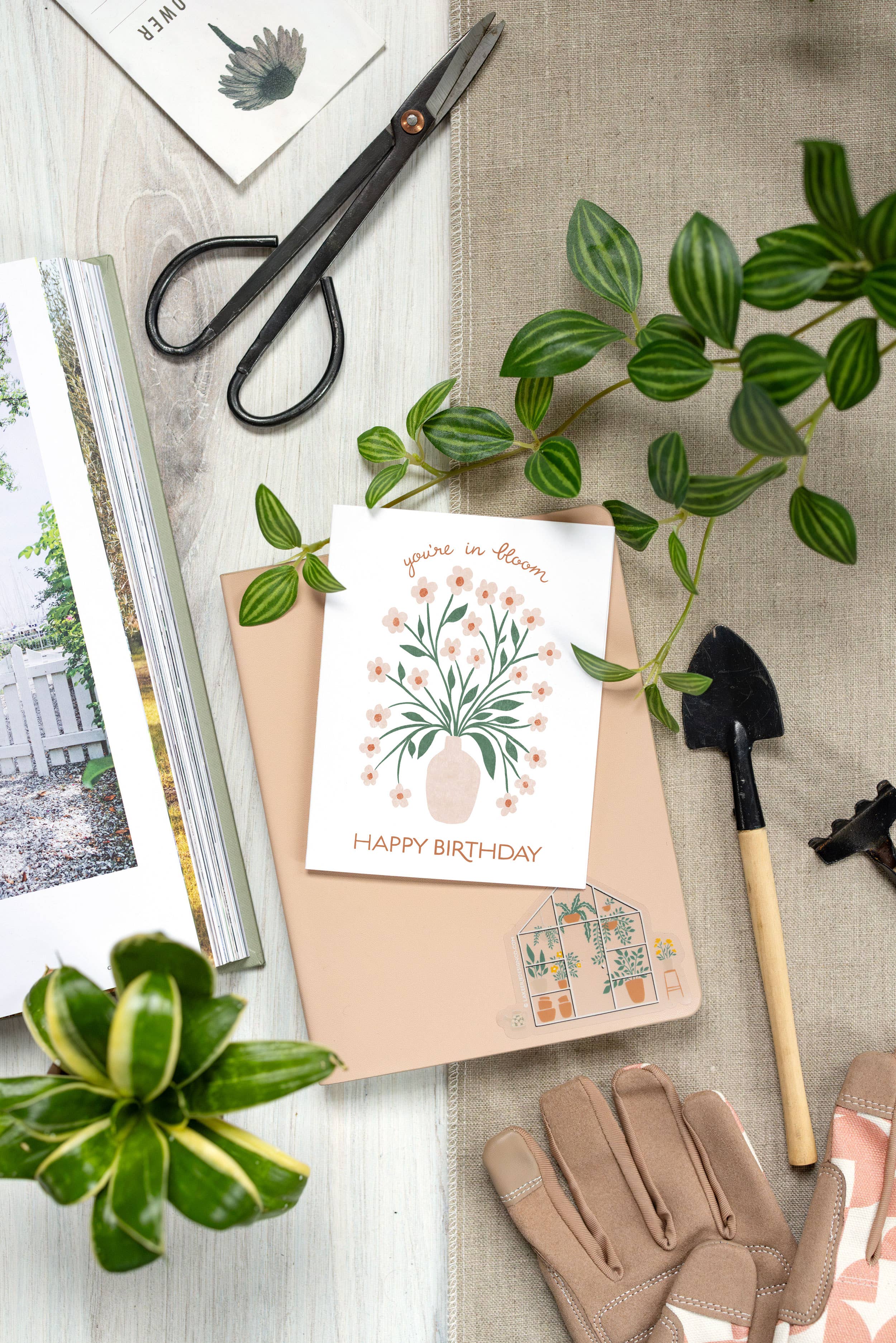 Lake Erie Design Co. - Wholesale Birthday Card - You're In Bloom - Happy Birthday - Letterpress Card2