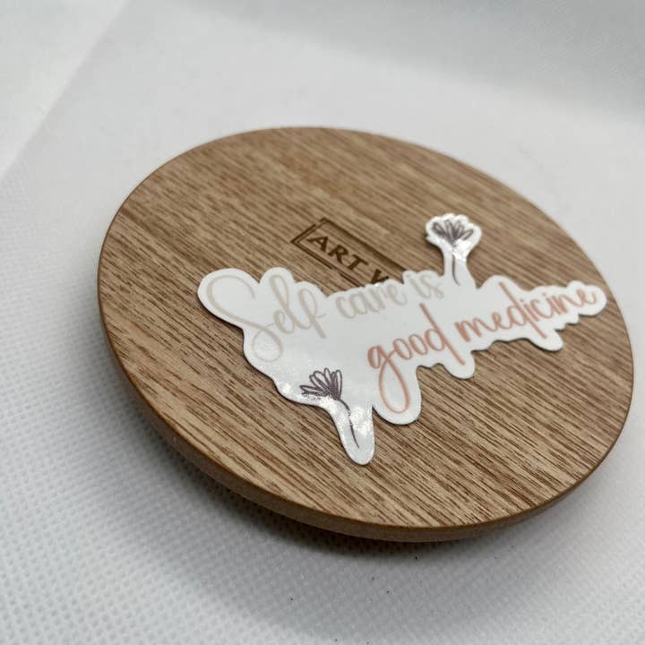 Self Care is Good Medicine - autocollant en vinyle pour la vente par Eagle Woman Prints