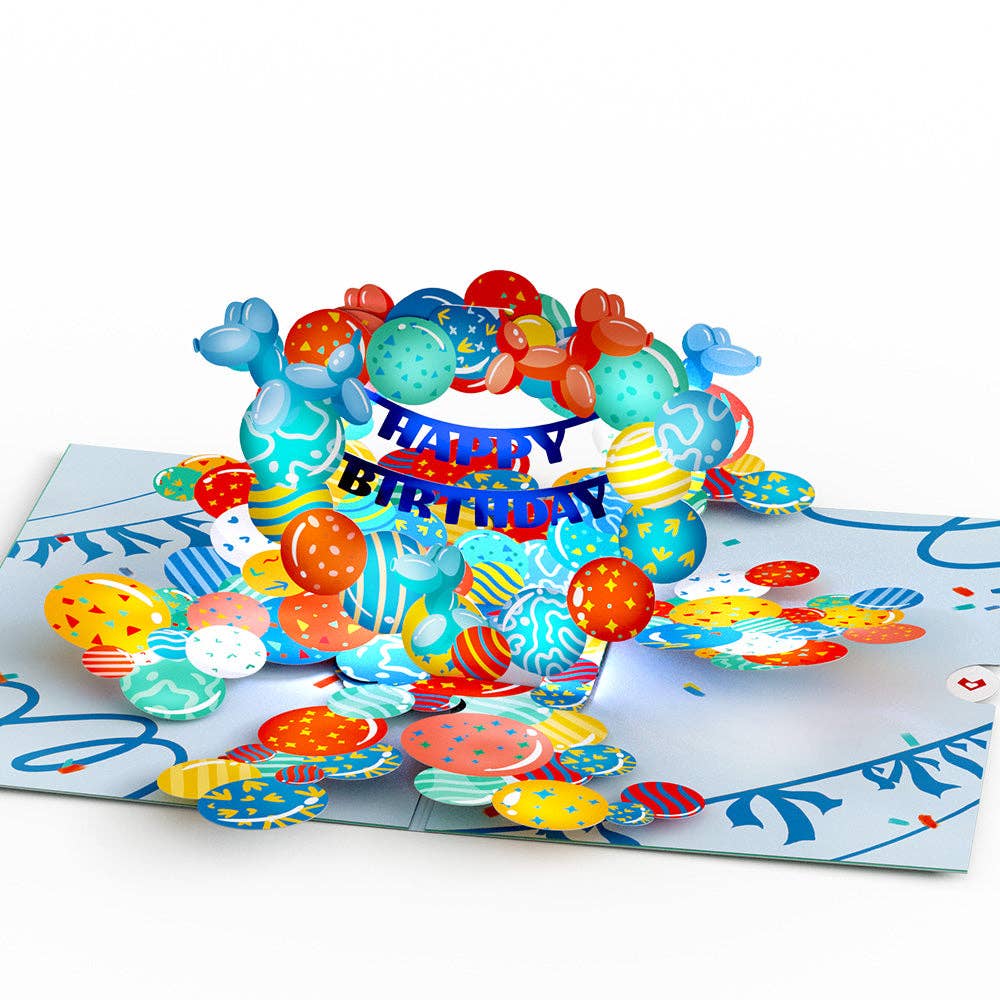 Lovepop Cards - Wholesale Birthday Card - Happy Birthday Balloons Music and Lights Pop-Up Card4