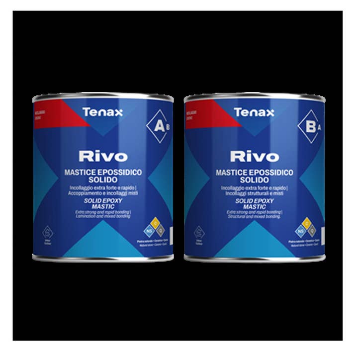 Tenax Rivo A&B Knife-Grade Epoxy for Stone High Strength, Indoor/Outdoor, VOC Compliant for wholesale by Dynamic Stone Tools