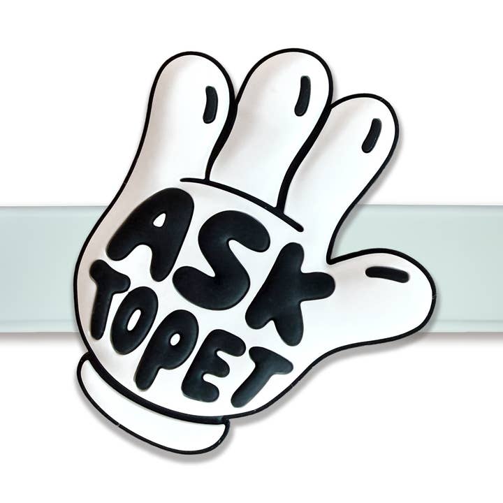 Ask To Pet Jiby Dog Charm for wholesale by Jiby Dog Crew