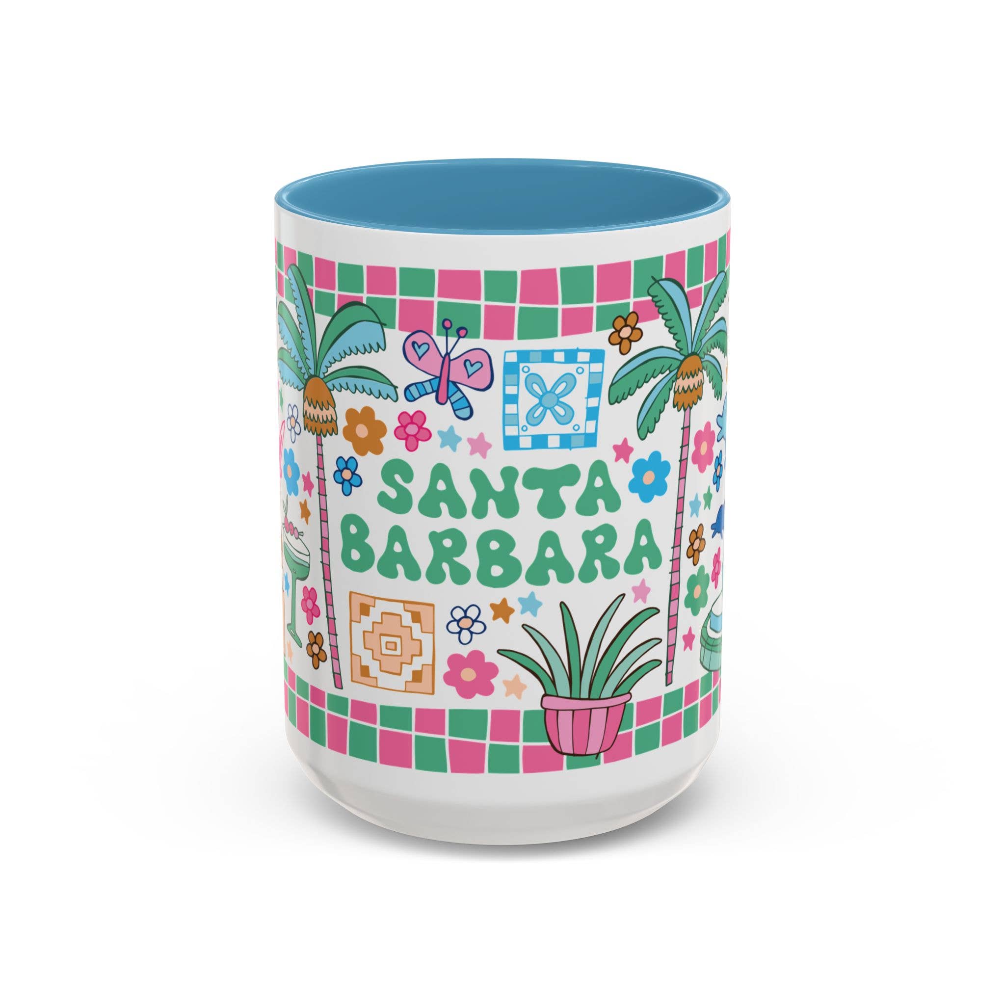 LOLALA - Wholesale Coffee Mug - Santa Barbara - *BIG* Coffee Mug (15oz, blue)0