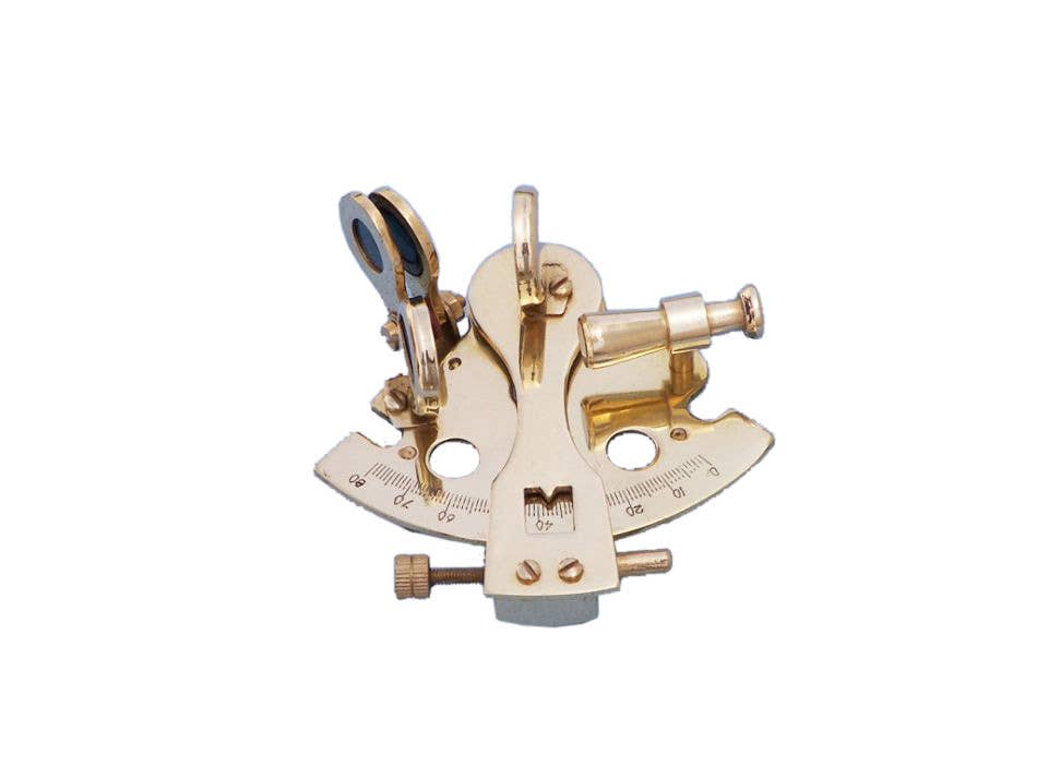 Hampton Nautical – wholesale Paper weight – Brass Sextant Paperweight 3"0