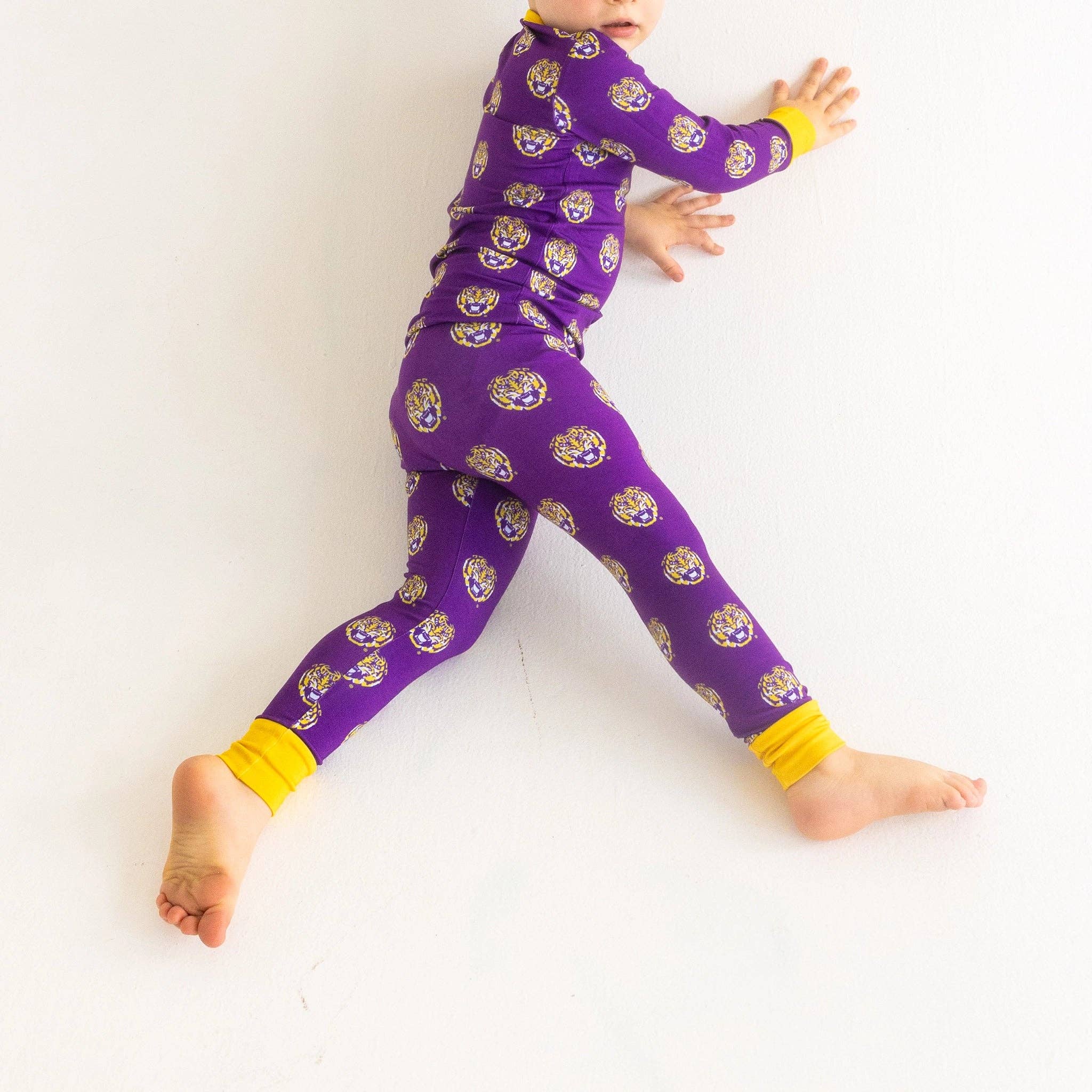 Tailgate Tikes - Wholesale Sleepwear Set - Kids - LSU TIgers Two-Piece Pajama Set4