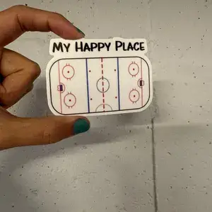 Kase Wear - Wholesale Sticker - Hockey Happy Place Sticker0
