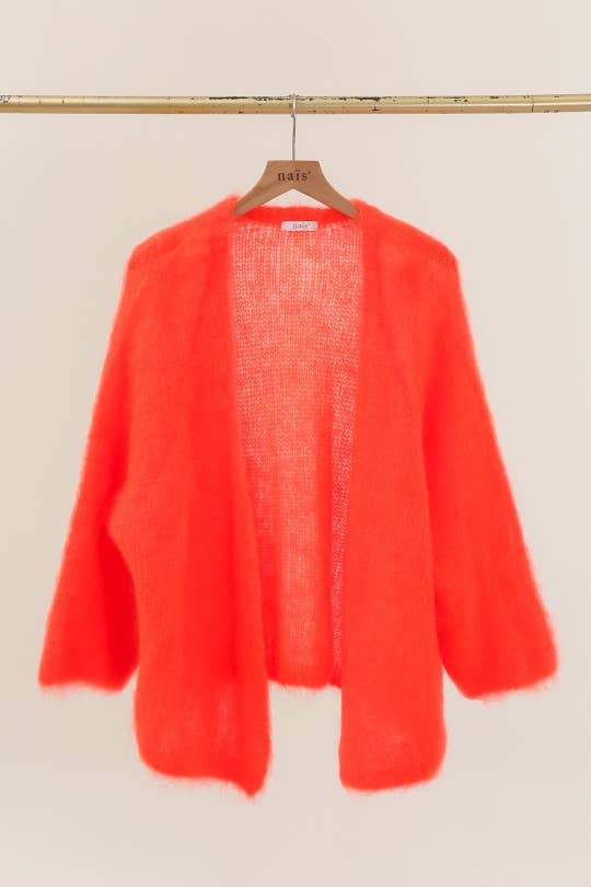 NAÏS PARIS - Venta al por mayor Cárdigan - Mujer - Cárdigan suelto de longitud media en 80 % kid mohair20