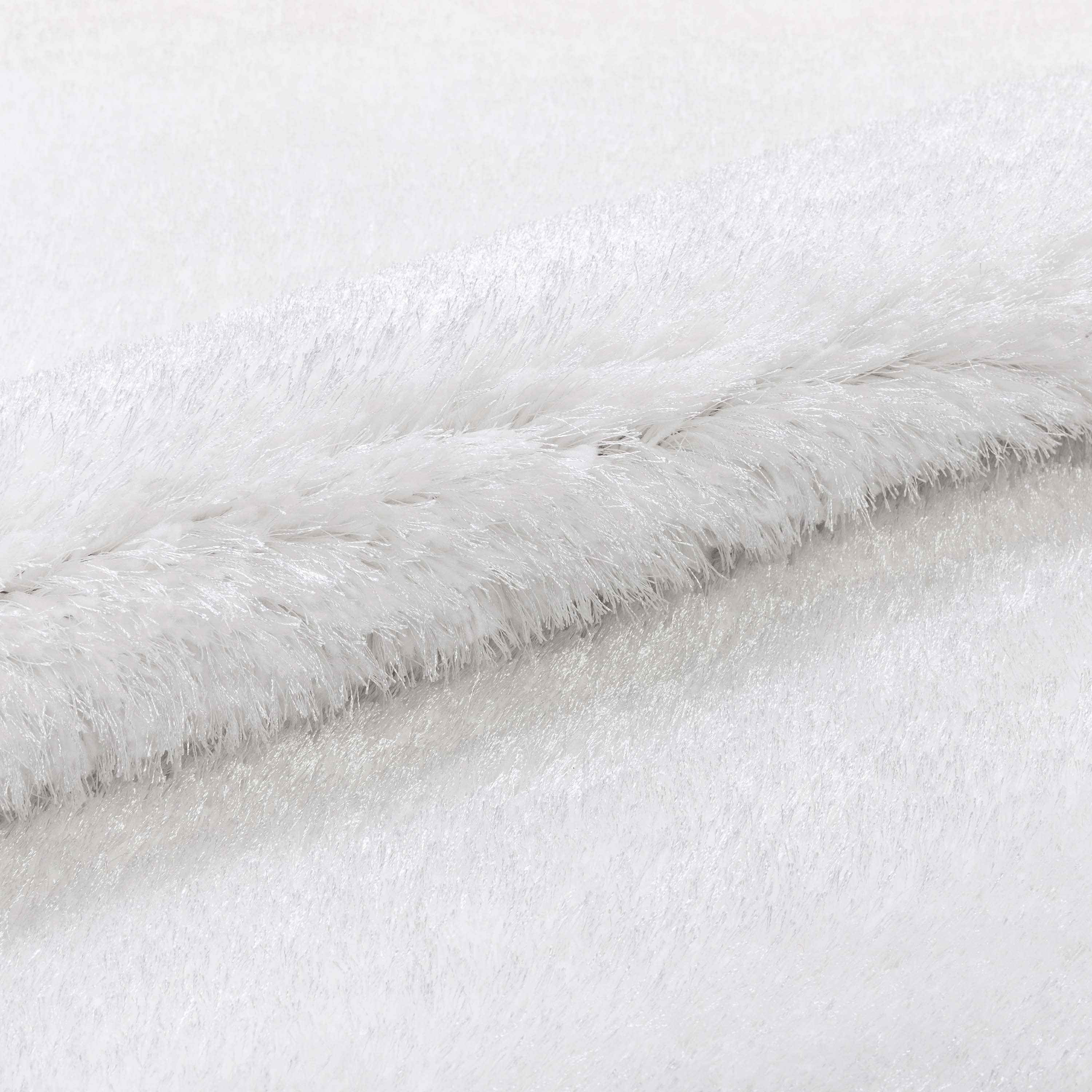 Well Woven - Wholesale Area Rug - Feather Collection Liza  White Shag Rug –   Sparkly, Plush, Minimalist Glam2