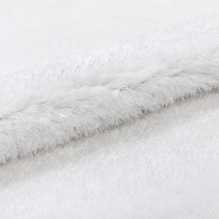 Well Woven - Wholesale Area Rug - Feather Collection Liza White Shag Rug – Sparkly, Plush, Minimalist Glam2