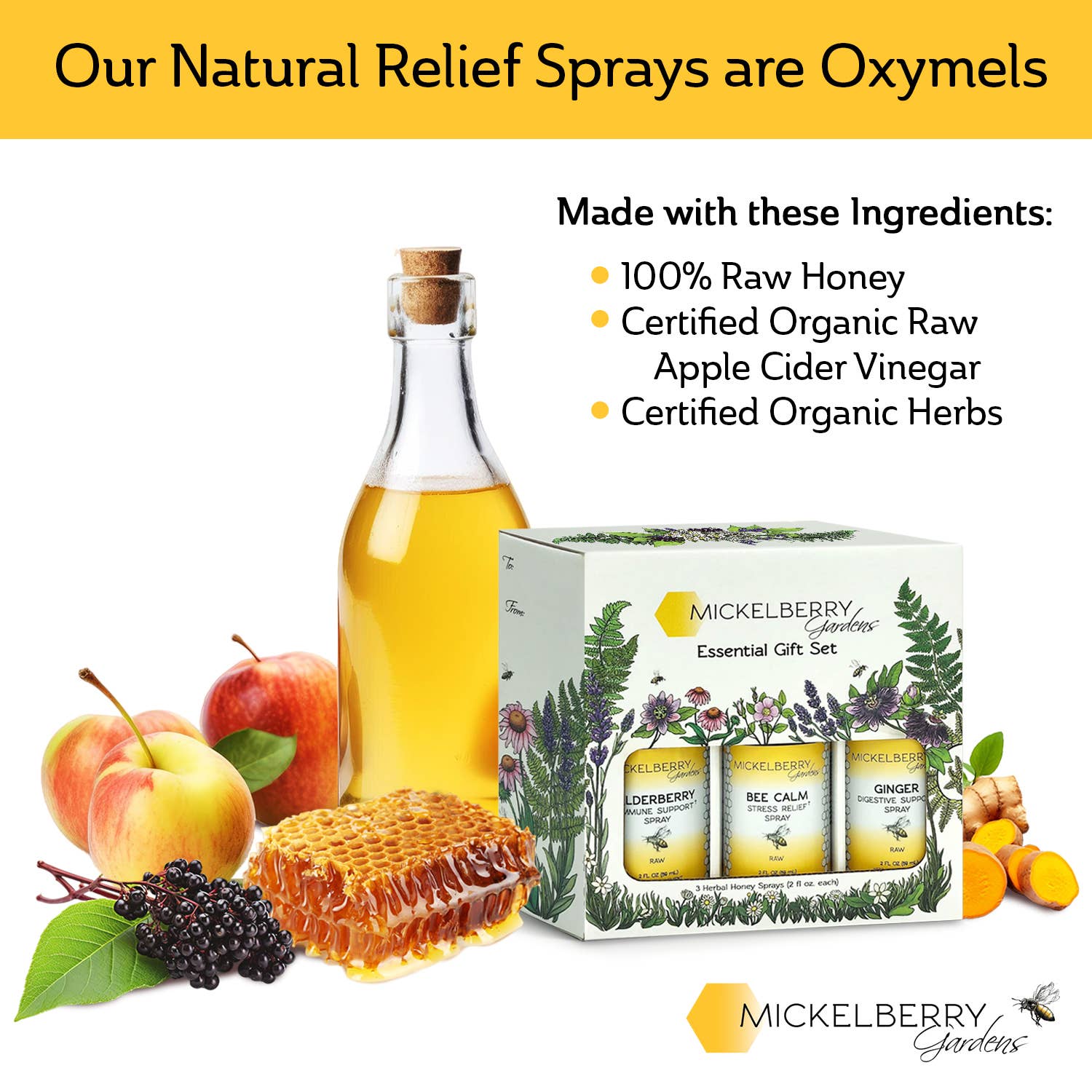 Mickelberry Gardens - Wholesale Tincture - Essential Gift Set — all-day wellness for the whole family6