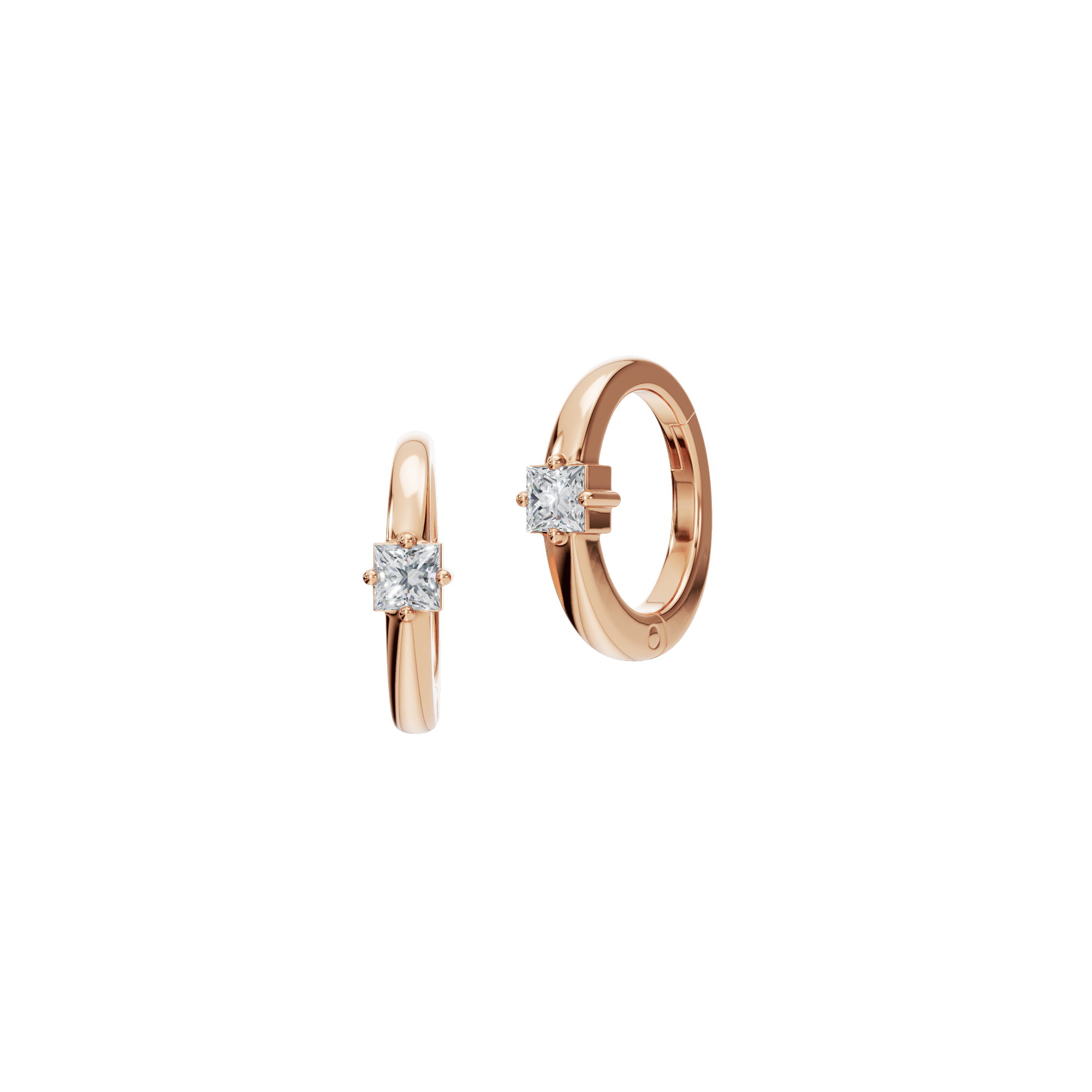 PureYou Jewelry – Großhandel Hoops – 14K Gold Diamant-Creolen, Laborgezüchtete Diamant-Ohrringe8