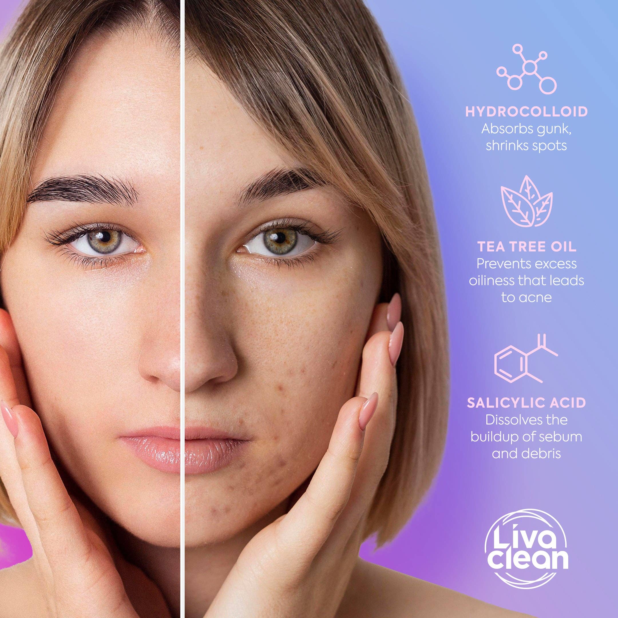 Livaclean - Wholesale Acne/Hydrocolloid Patch - 240ct Bright Blossoms Pimple Patches Hydrocolloid Patch Spot Treatment4