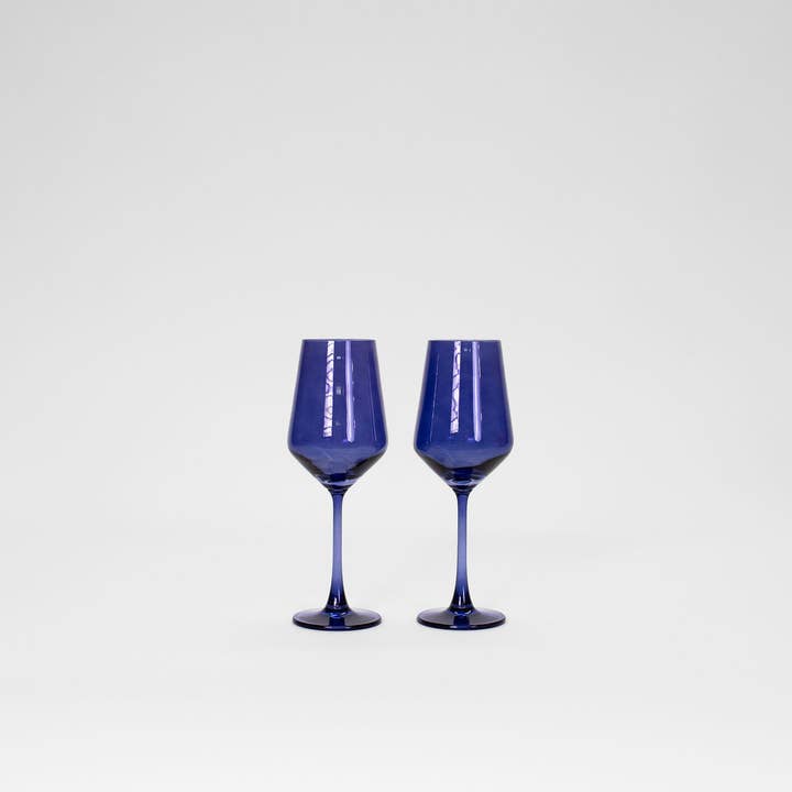 GlassHauseCo - Wholesale Wine Glass - Indigo-go - Colored Wine Glass1