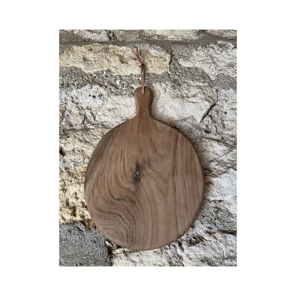 High crafty – wholesale Cutting board – 🪵 Round Walnut Cutting Board – Handcrafted in Morocco0