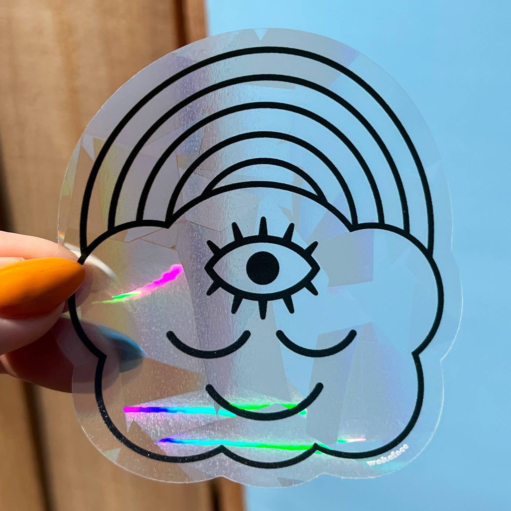 Wokeface - Wholesale Suncatcher - Suncatcher - Rainbow Cloud1