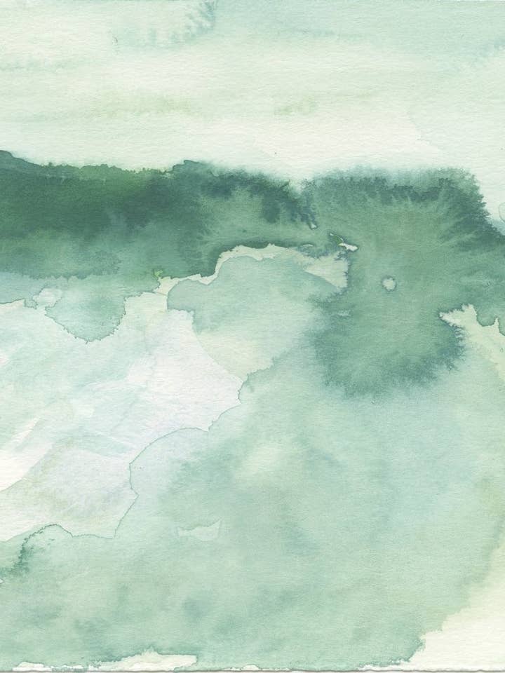 Loose Waterscape - Silver Lake, 2025 - ART PRINT for wholesale by Hattie Darling