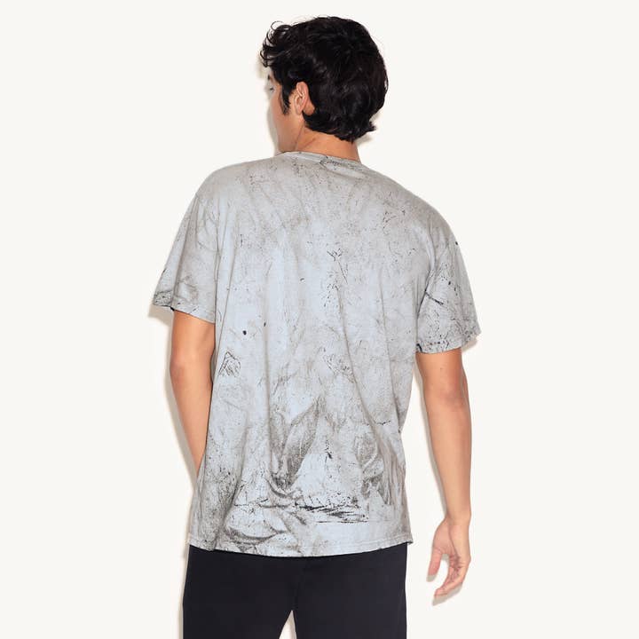 Greyscale Tokyo Club Cowgirl Tie-Dye T-Shirt for wholesale on Faire3