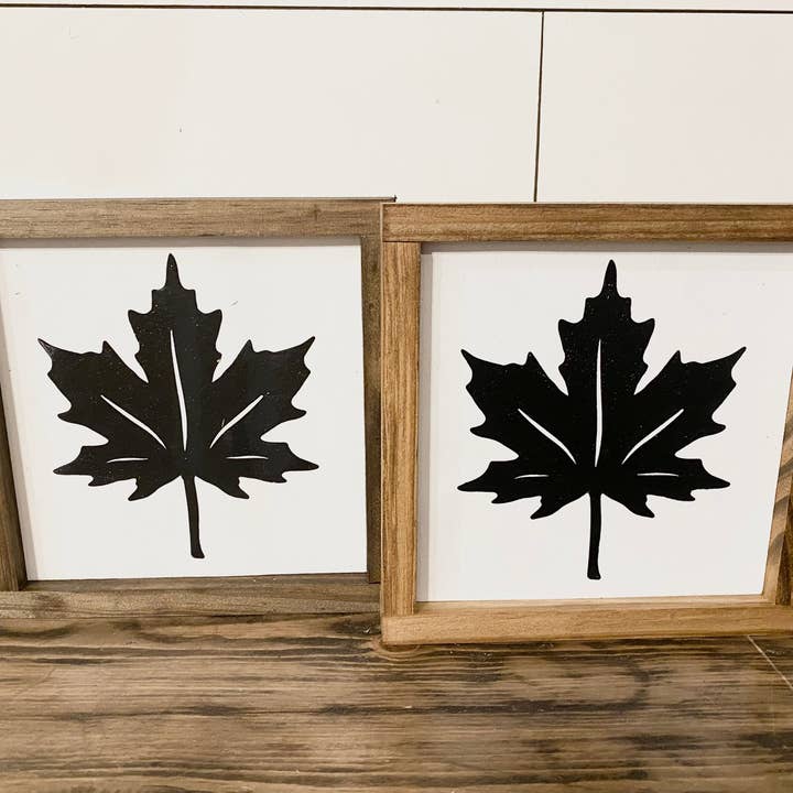 Leaf Sign for wholesale by Timbered Roots Co