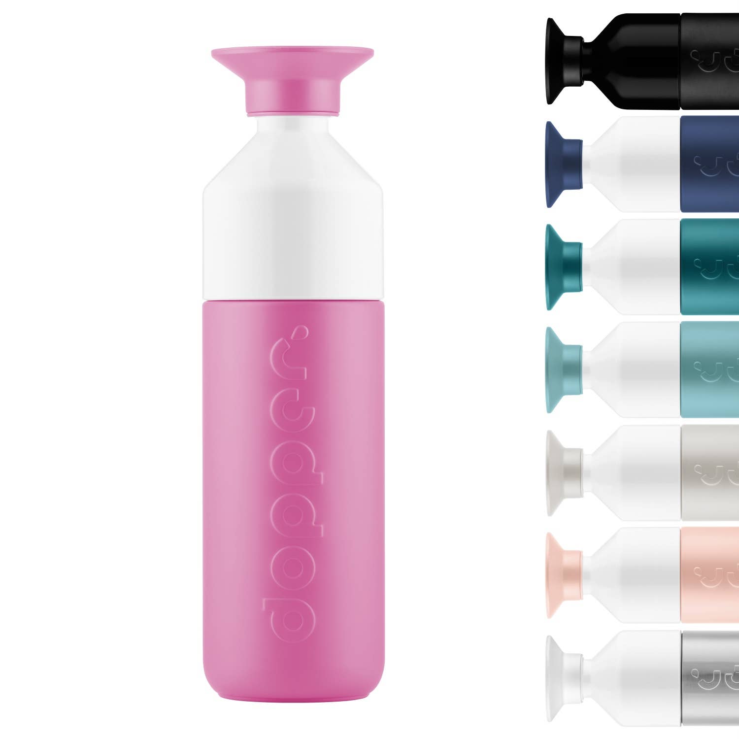 Dopper - Wholesale Geïsoleerd drinkgerei - Dopper geïsoleerde thermosfles Pelican Roze 580 ml0