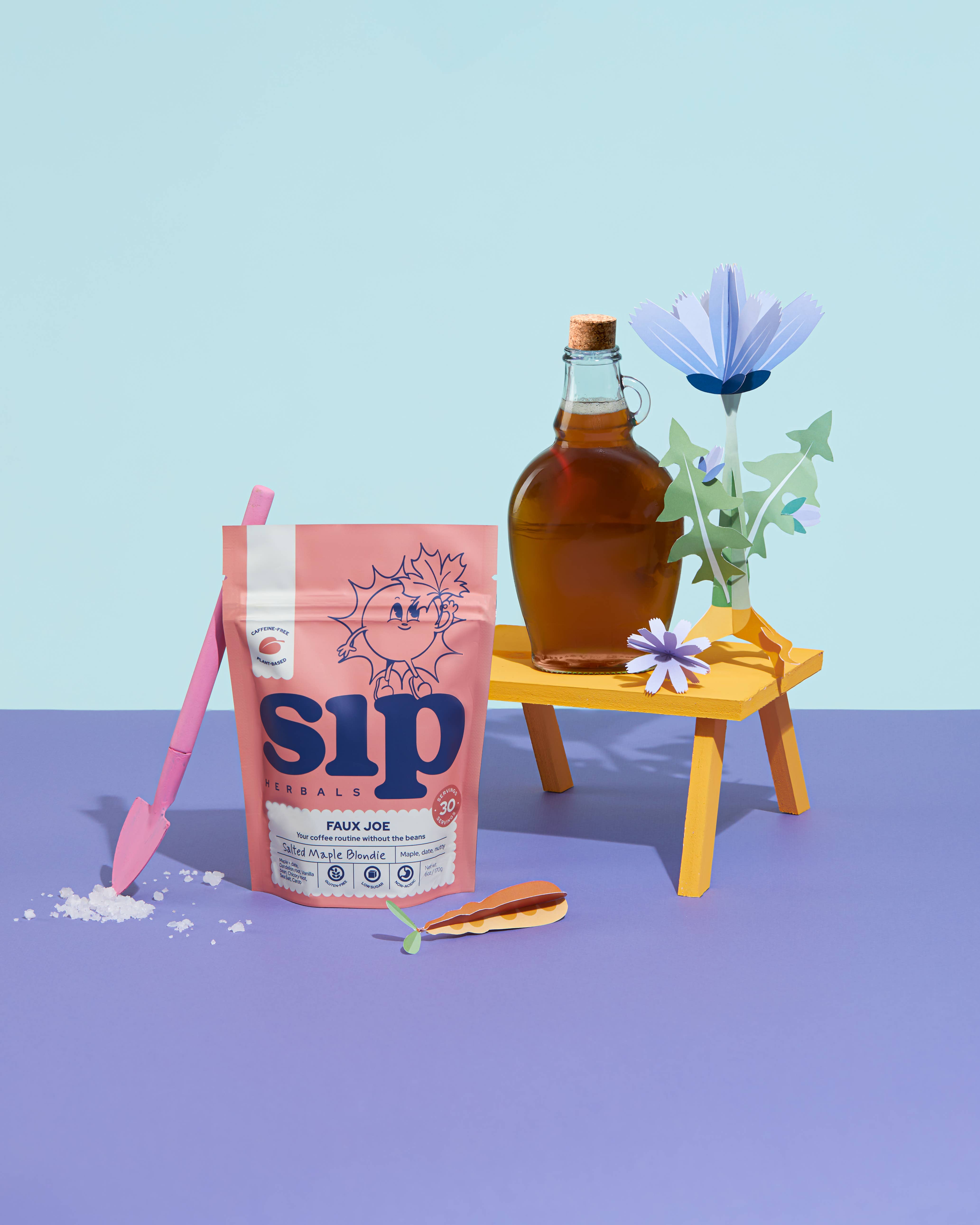 Sip Herbals - Wholesale Health/Detox Tea - Salted Maple Blondie Caffeine-free, Coffee Alternative