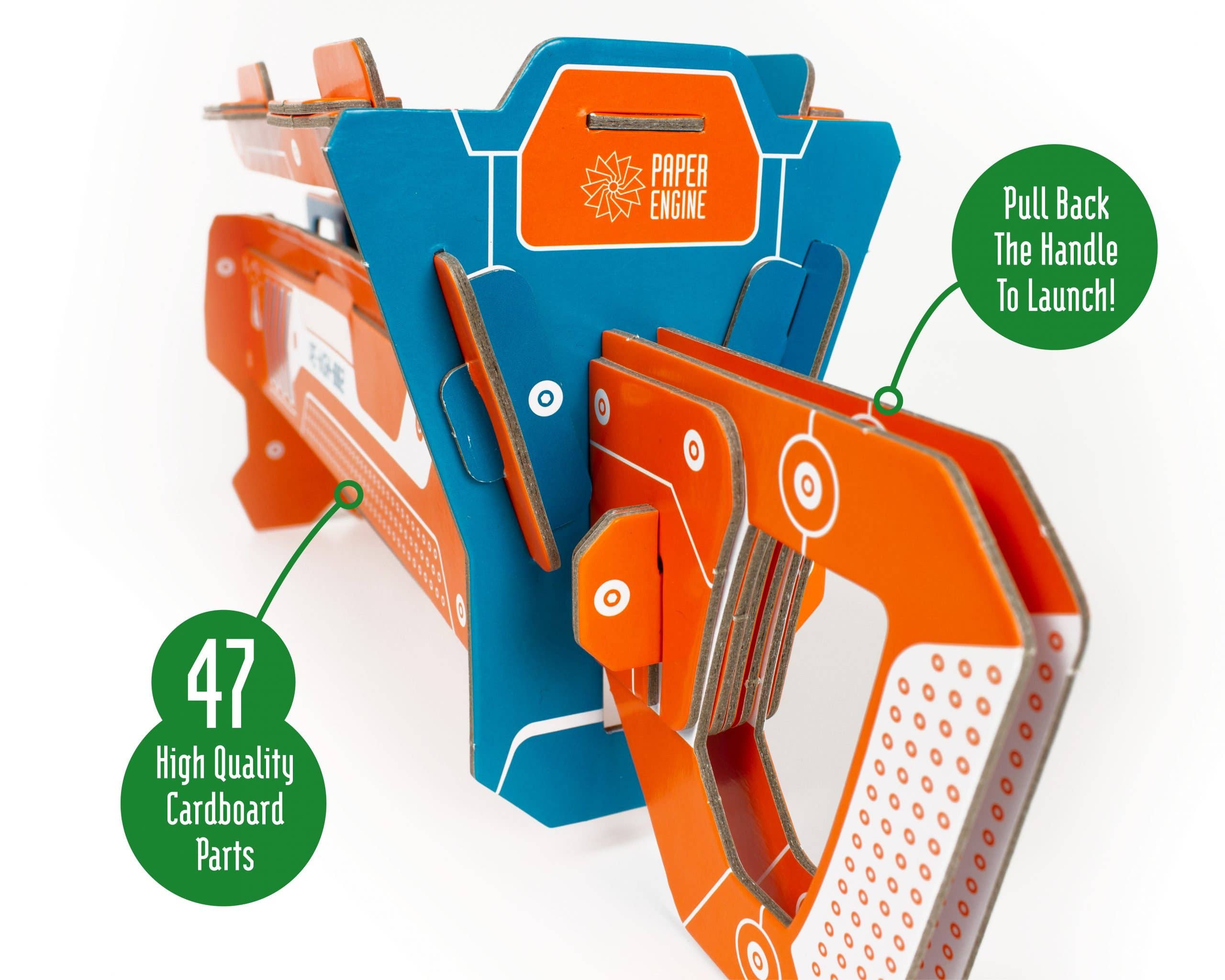 Build Your Own – wholesale DIY craft kit – Child – Build Your Own Paper Plane Launcher - Eco-Friendly Craft Kit2