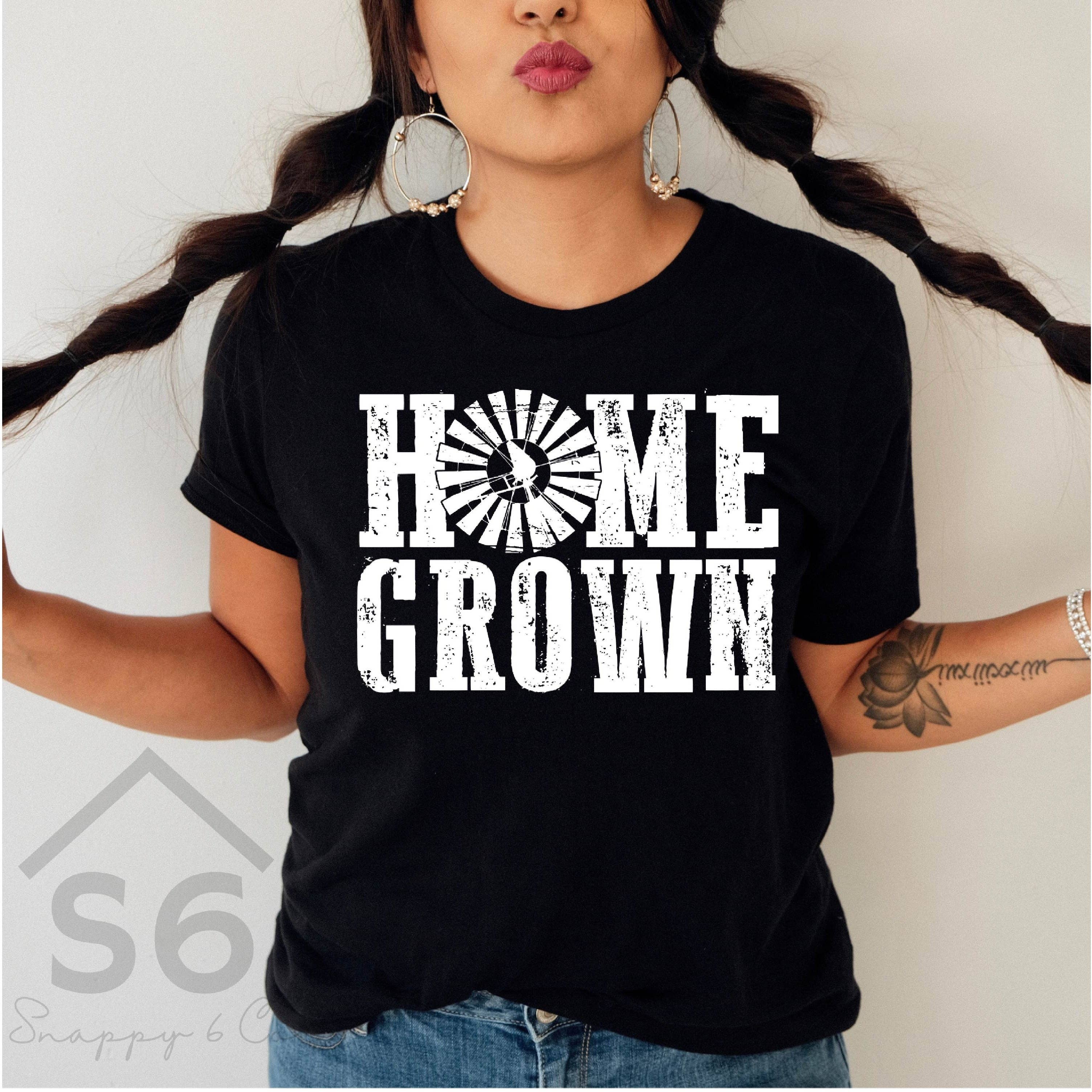 Snappy 6 Co - Wholesale Sublimation Transfer - Home Grown (white) Screen Print Transfer1