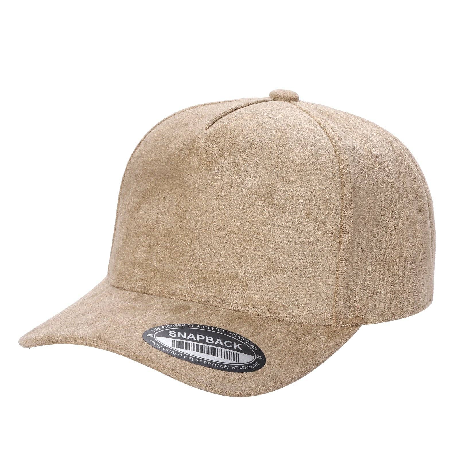 Burzip collection – wholesale Baseballkeps - Unisex – TC2>SUEDE SOLID 5-PANEL KEPSAR9