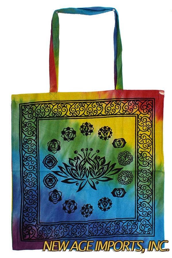 GREENROOTS USA LLC - Wholesale Tote Bag - Women's - Lotus Chakra Tote Bag 18X18" Multi Color0