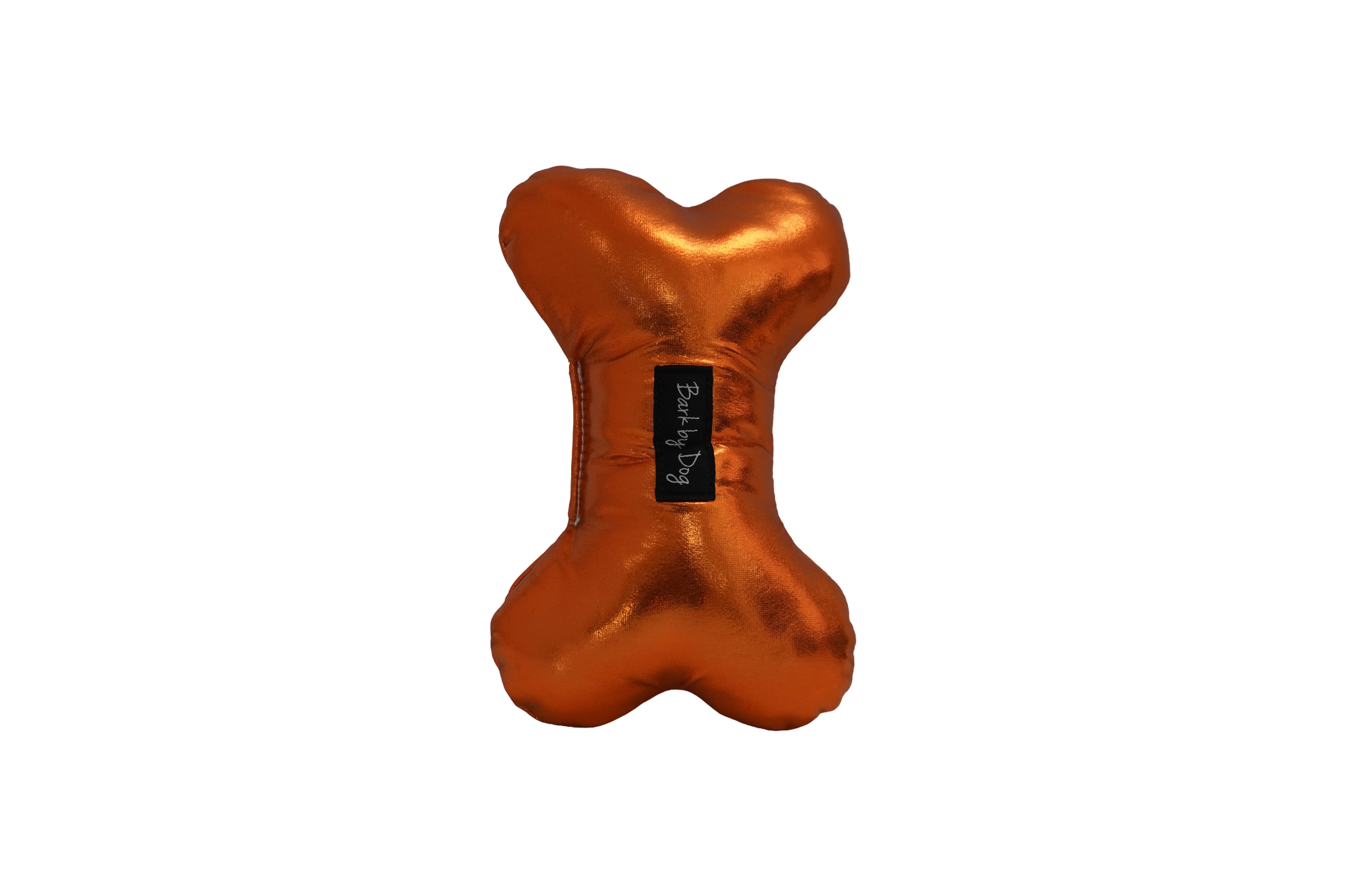 BARK by DOG - Vendita all'ingrosso Peluche - Cani - Giocattolo per cani Gleam Orange Bone2