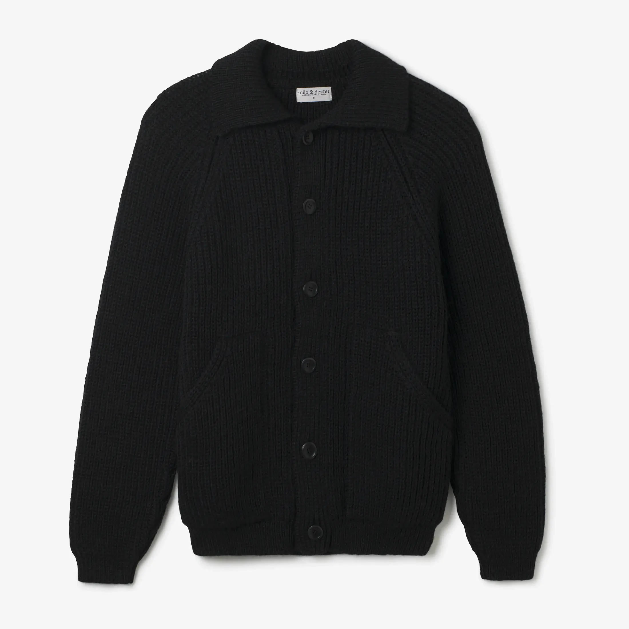 Canadian Woollen - Wholesale Knit Sweater - Unisex - HAND KNIT WOOL SIMPLE CARDIGAN2