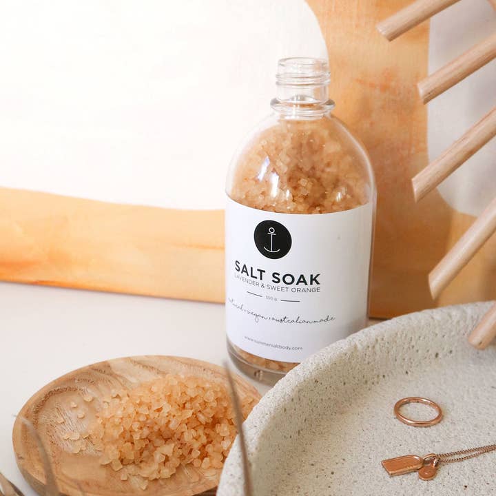 Summer Salt Body - Wholesale Bath soak/milk - Salt Soak | Lavender & Sweet Orange - 350g1